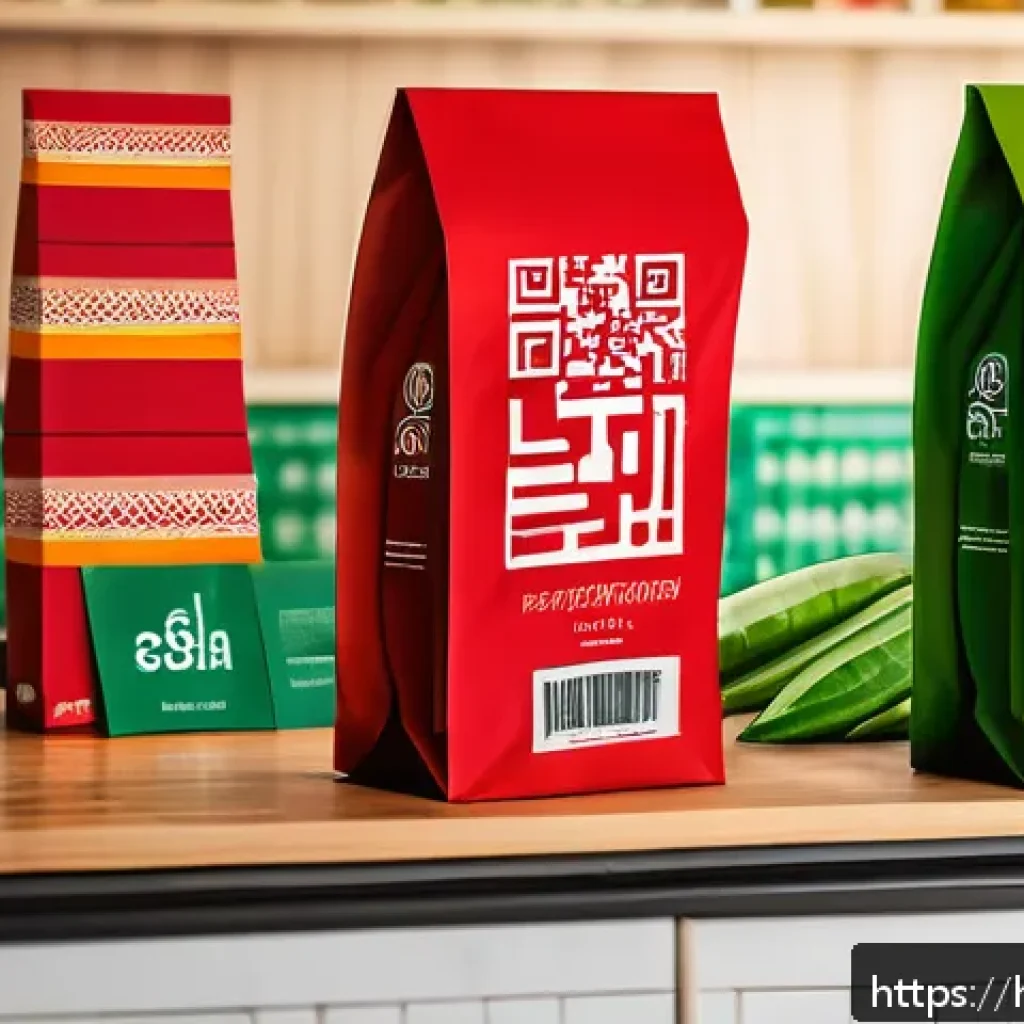 인스턴트 식품 패키지 디자인 - A vibrant instant food package design featuring a bold red and fresh green color scheme that symboli...
